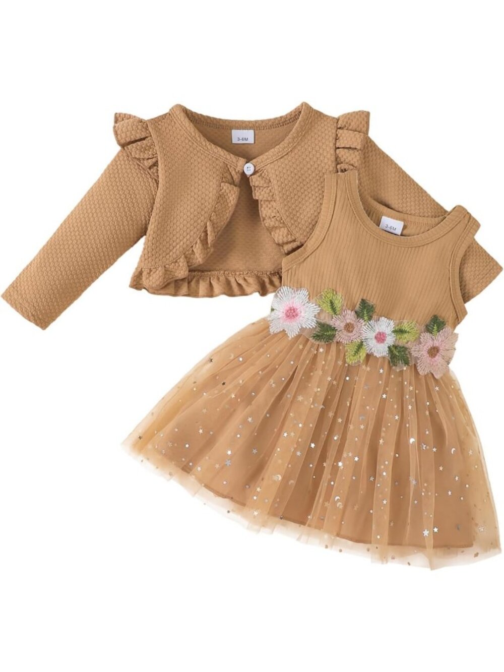 Newborn Baby Girl Tutu Dress - Flower Princess Dress for Wedding & Birthday